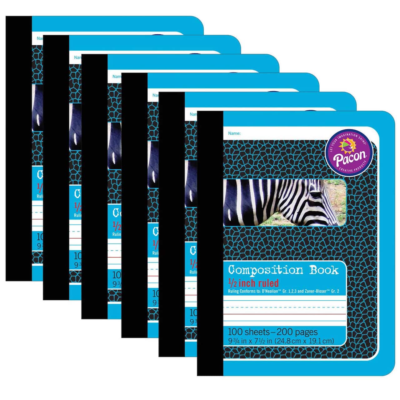 Pacon® 1/2" Ruled Book Bound Primary Composition Book, 6ct.